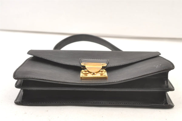 Authentic Louis Vuitton Epi Concorde Hand Bag Purse Black M52132 LV 1202K