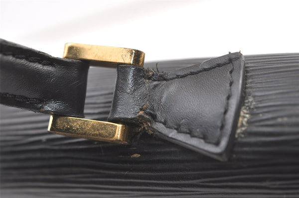 Authentic Louis Vuitton Epi Concorde Hand Bag Purse Black M52132 LV 1202K