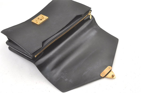 Authentic Louis Vuitton Epi Concorde Hand Bag Purse Black M52132 LV 1202K