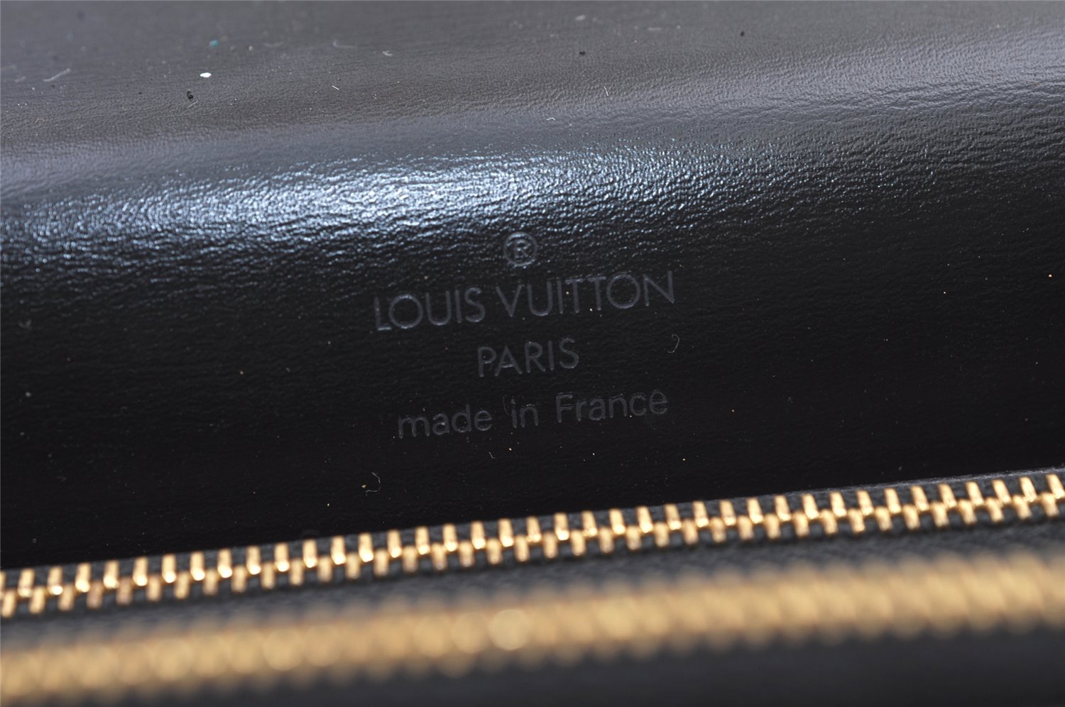 Authentic Louis Vuitton Epi Concorde Hand Bag Purse Black M52132 LV 1202K