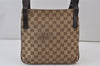 Authentic GUCCI Shoulder Cross Body Bag GG Canvas Leather 122793 Brown 1203K