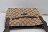 Authentic GUCCI Shoulder Cross Body Bag GG Canvas Leather 122793 Brown 1203K