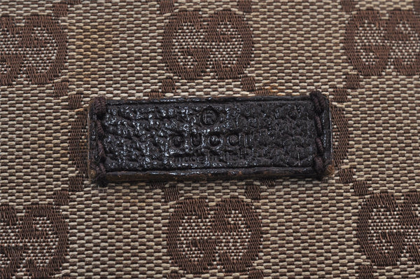 Authentic GUCCI Shoulder Cross Body Bag GG Canvas Leather 122793 Brown 1203K