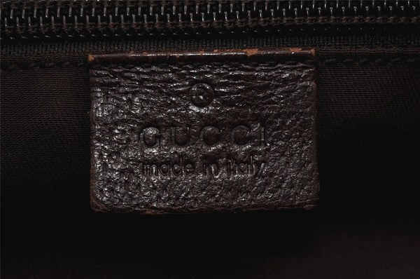 Authentic GUCCI Shoulder Cross Body Bag GG Canvas Leather 122793 Brown 1203K