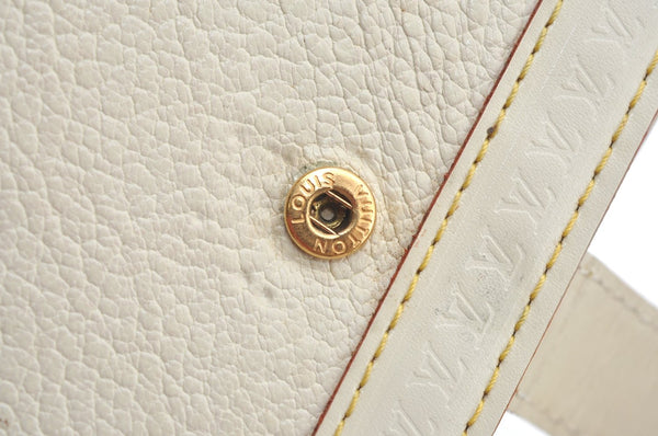 Auth Louis Vuitton Suhali Partenaire Agenda Day Planner Cover R21030 White 1204H