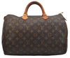 Authentic Louis Vuitton Monogram Speedy 35 Hand Boston Bag M41524 LV 1204K