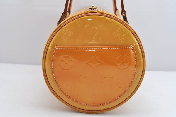 Authentic Louis Vuitton Vernis Bedford Hand Bag Yellow Beige M91006 LV 1205K