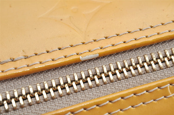 Authentic Louis Vuitton Vernis Bedford Hand Bag Yellow Beige M91006 LV 1205K