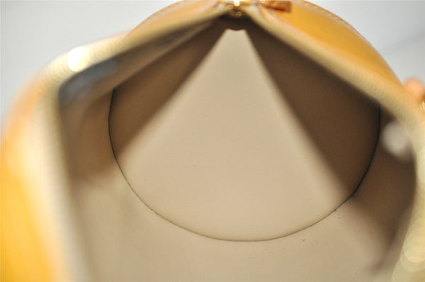 Authentic Louis Vuitton Vernis Bedford Hand Bag Yellow Beige M91006 LV 1205K