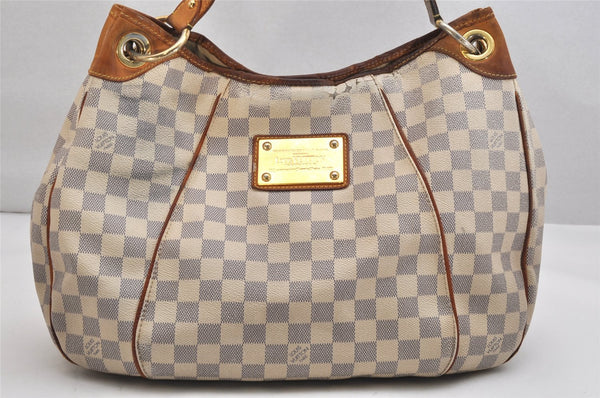 Authentic Louis Vuitton Damier Azur Galliera PM Shoulder Bag N55215 LV 1206K