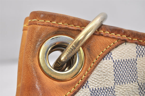 Authentic Louis Vuitton Damier Azur Galliera PM Shoulder Bag N55215 LV 1206K