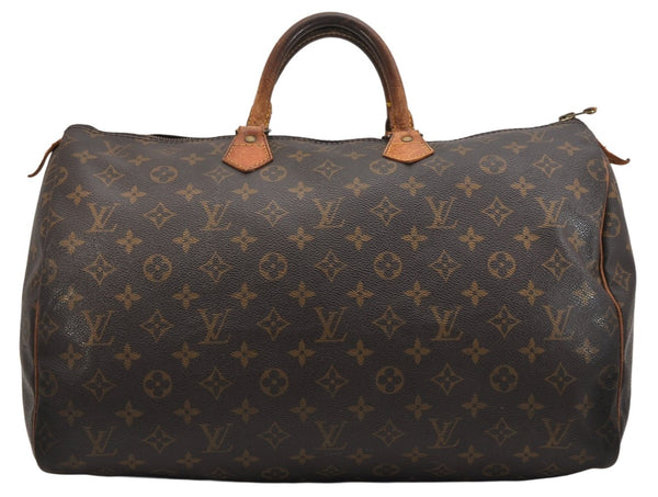 Authentic Louis Vuitton Monogram Speedy 40 Hand Boston Bag M41522 LV 1207K