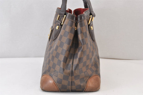 Authentic Louis Vuitton Damier Hampstead PM Shoulder Tote Bag N51205 LV 1210K