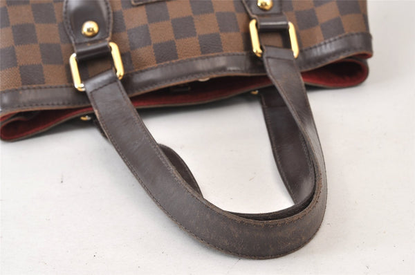 Authentic Louis Vuitton Damier Hampstead PM Shoulder Tote Bag N51205 LV 1210K