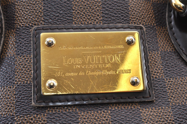 Authentic Louis Vuitton Damier Hampstead PM Shoulder Tote Bag N51205 LV 1210K