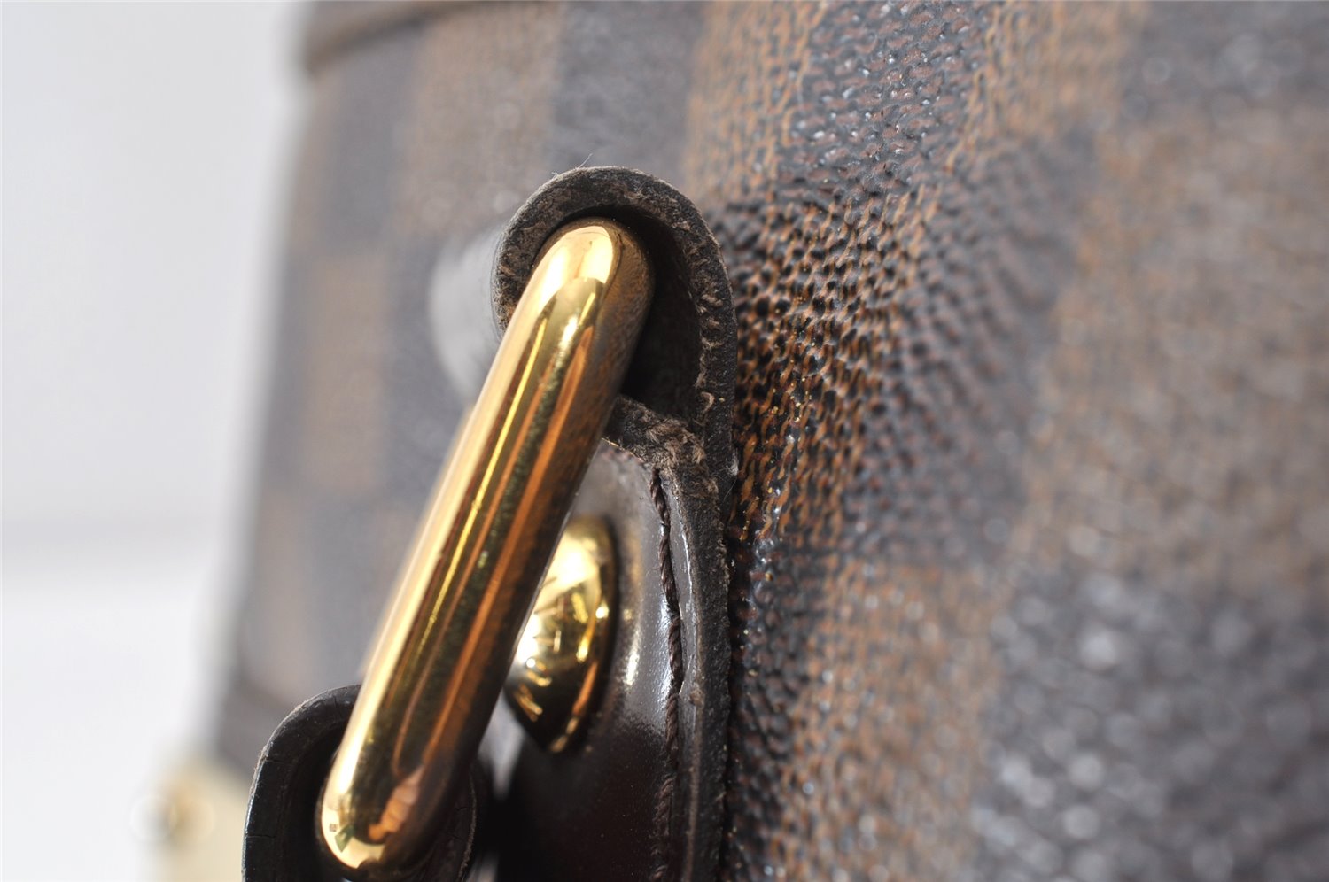 Authentic Louis Vuitton Damier Hampstead PM Shoulder Tote Bag N51205 LV 1210K