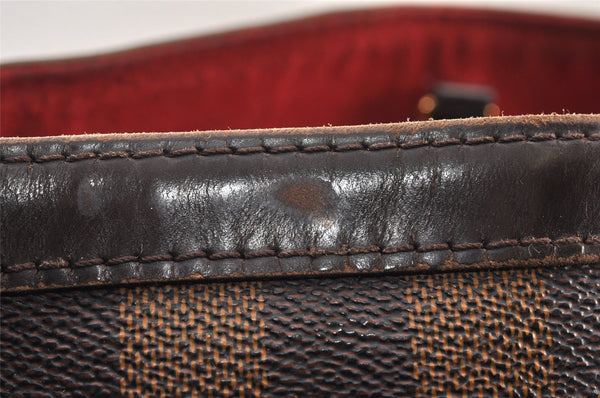 Authentic Louis Vuitton Damier Hampstead PM Shoulder Tote Bag N51205 LV 1210K