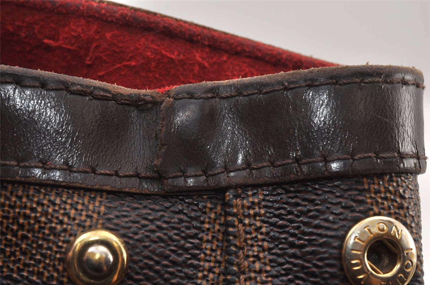 Authentic Louis Vuitton Damier Hampstead PM Shoulder Tote Bag N51205 LV 1210K