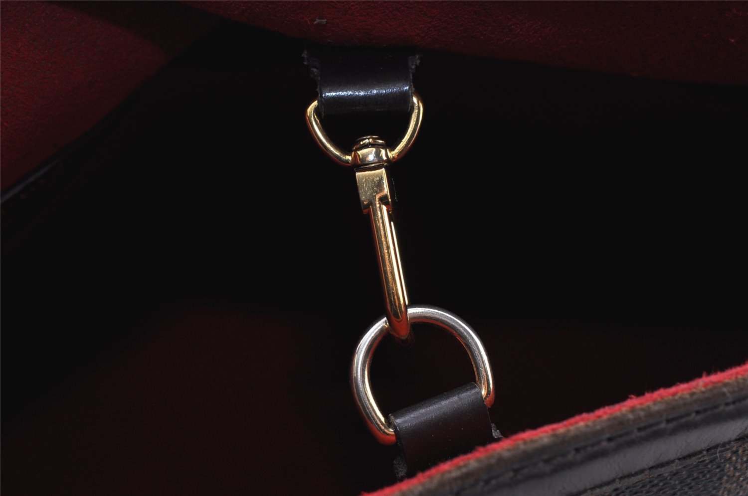 Authentic Louis Vuitton Damier Hampstead PM Shoulder Tote Bag N51205 LV 1210K