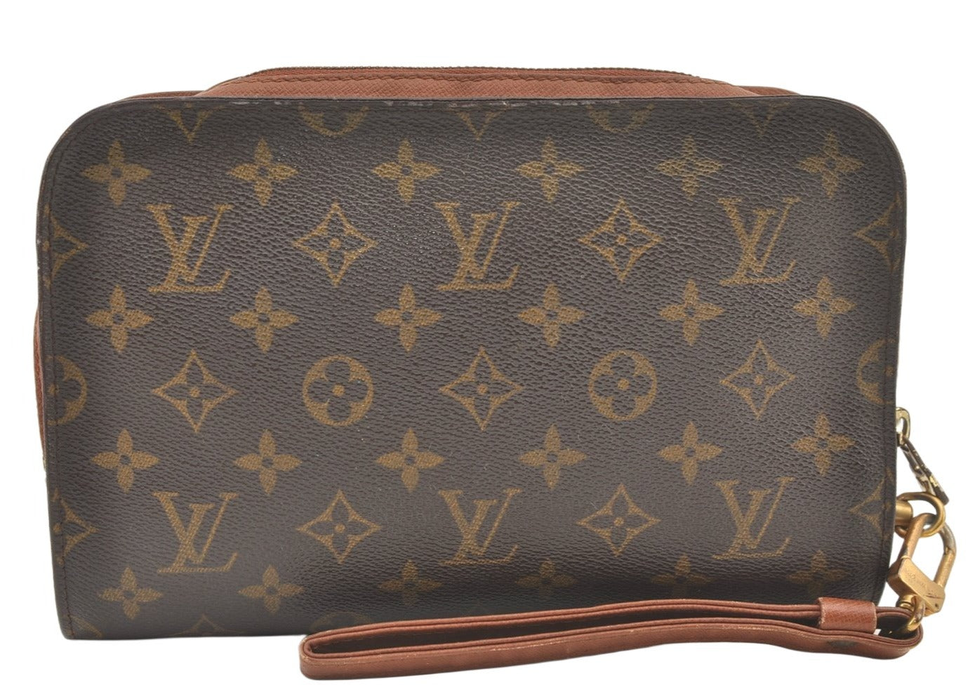 Authentic Louis Vuitton Monogram Orsay Clutch Hand Bag Purse M51790 LV 1211K