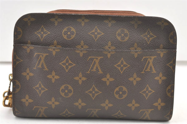 Authentic Louis Vuitton Monogram Orsay Clutch Hand Bag Purse M51790 LV 1211K