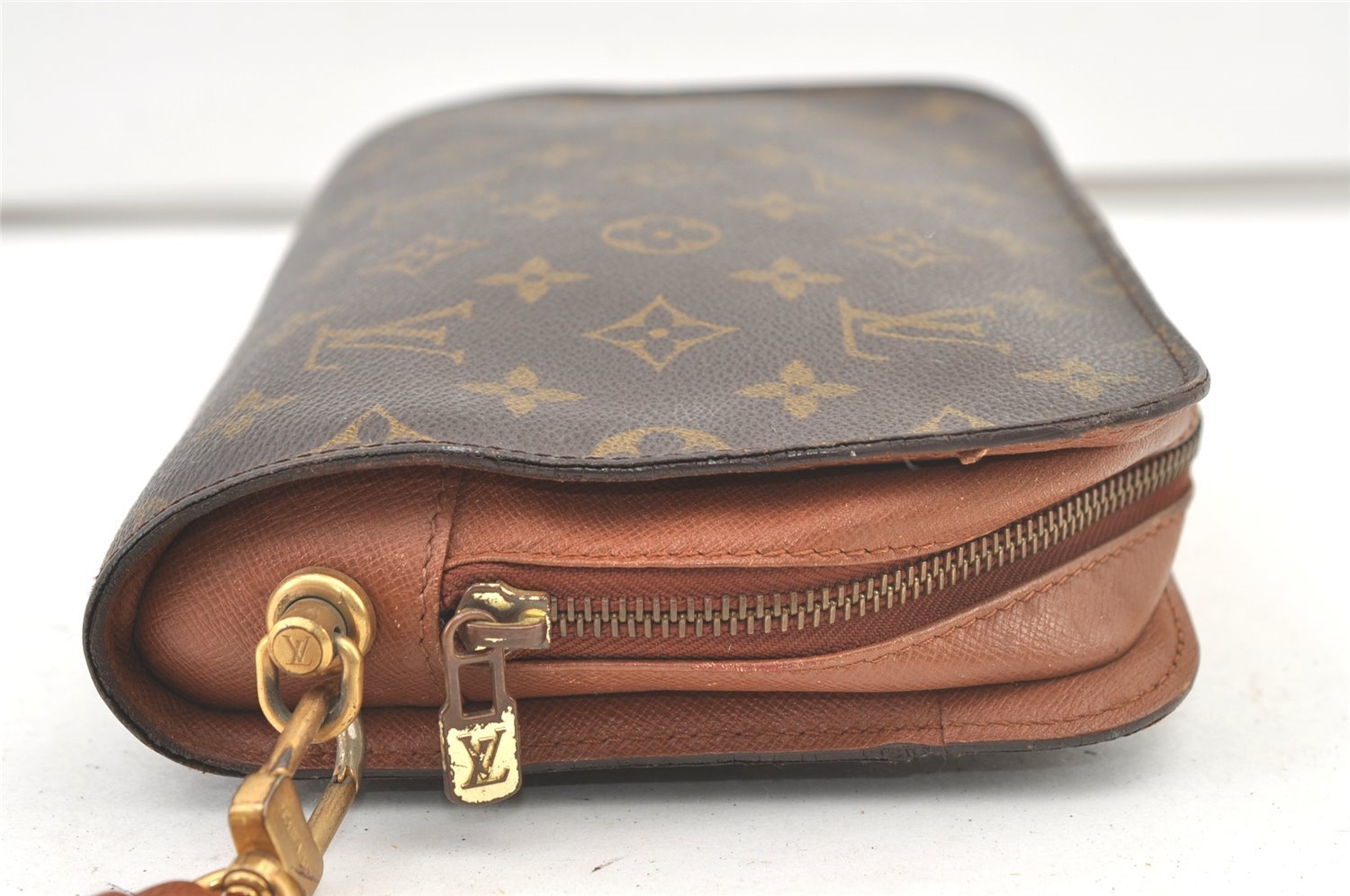 Authentic Louis Vuitton Monogram Orsay Clutch Hand Bag Purse M51790 LV 1211K