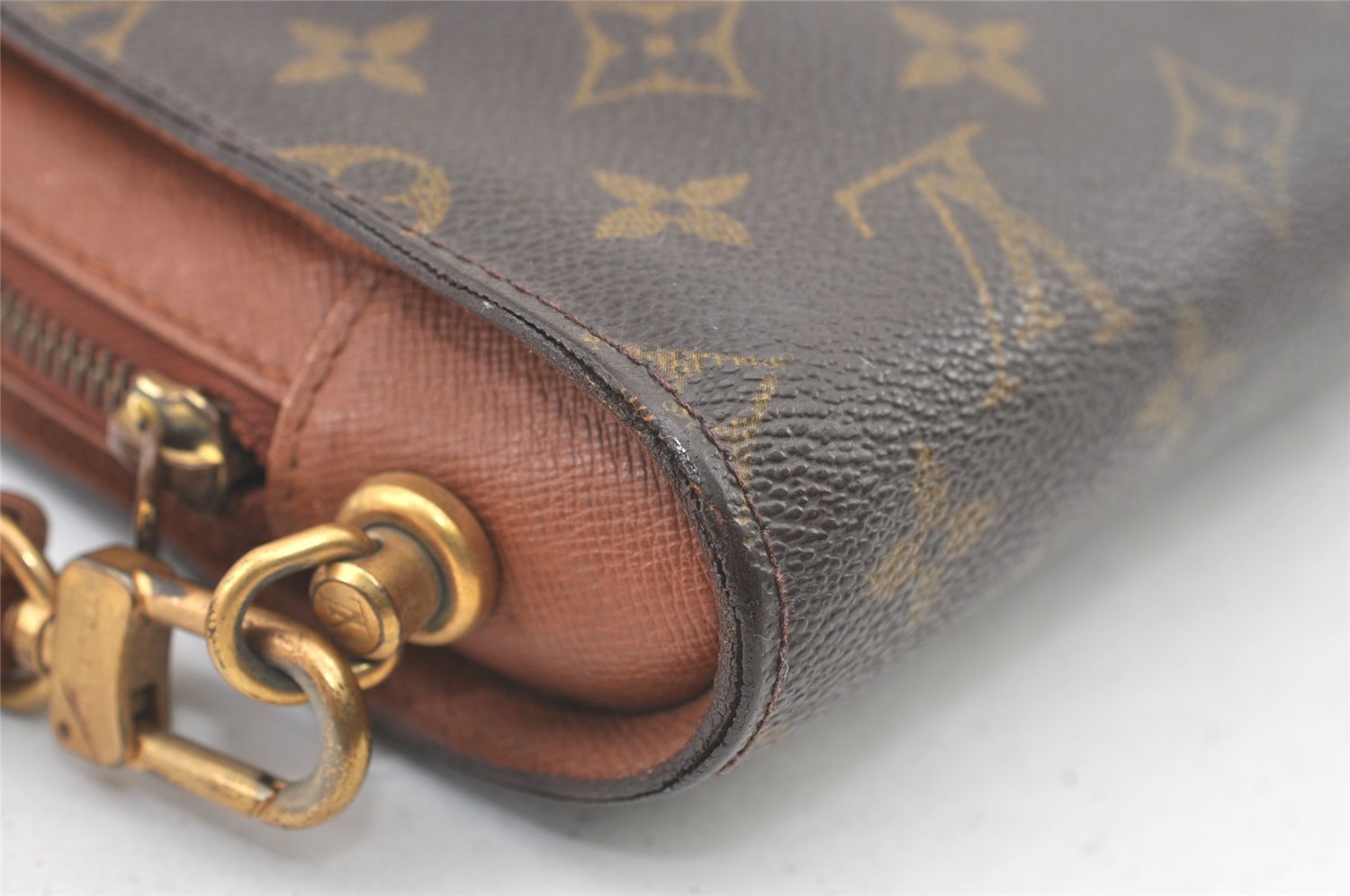 Authentic Louis Vuitton Monogram Orsay Clutch Hand Bag Purse M51790 LV 1211K