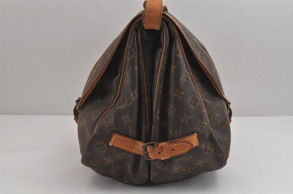Authentic Louis Vuitton Monogram Saumur 35 Shoulder Cross Bag M42254 LV 1212J