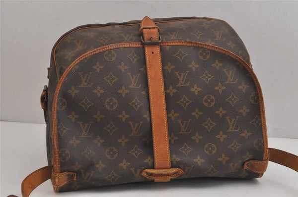 Authentic Louis Vuitton Monogram Saumur 35 Shoulder Cross Bag M42254 LV 1212J