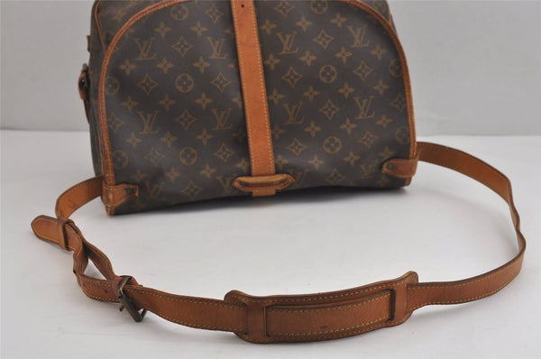 Authentic Louis Vuitton Monogram Saumur 35 Shoulder Cross Bag M42254 LV 1212J