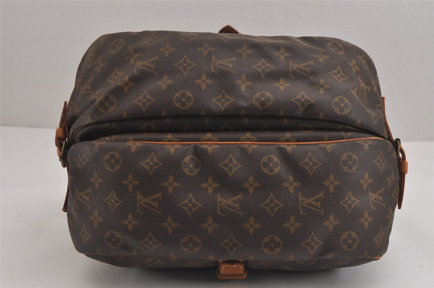 Authentic Louis Vuitton Monogram Saumur 35 Shoulder Cross Bag M42254 LV 1212J