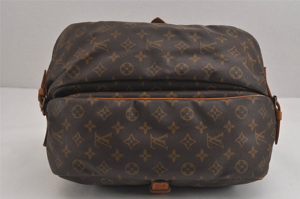 Authentic Louis Vuitton Monogram Saumur 35 Shoulder Cross Bag M42254 LV 1212J
