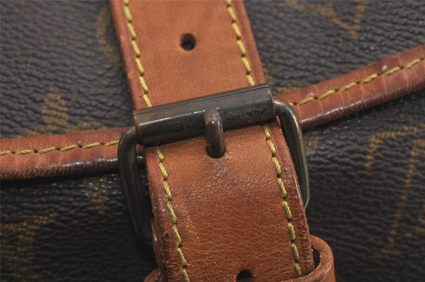 Authentic Louis Vuitton Monogram Saumur 35 Shoulder Cross Bag M42254 LV 1212J