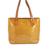 Authentic Louis Vuitton Vernis Houston Shoulder Hand Bag Yellow M91004 LV 1213K