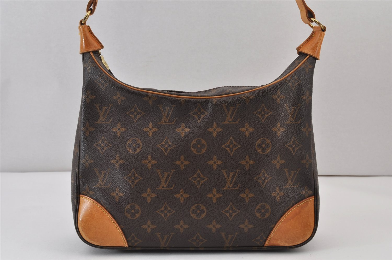 Authentic Louis Vuitton Monogram Boulogne 30 Shoulder Cross Bag M52165 LV 1214K