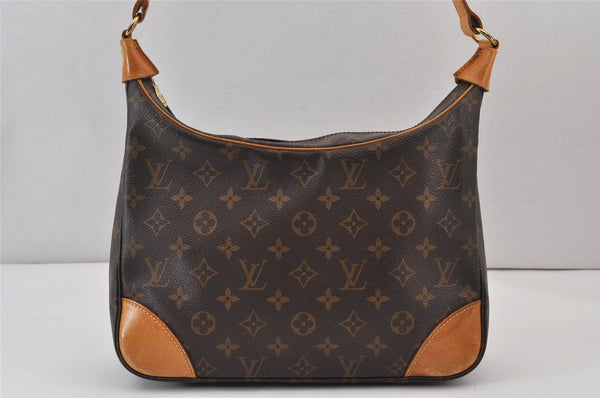 Authentic Louis Vuitton Monogram Boulogne 30 Shoulder Cross Bag M52165 LV 1214K