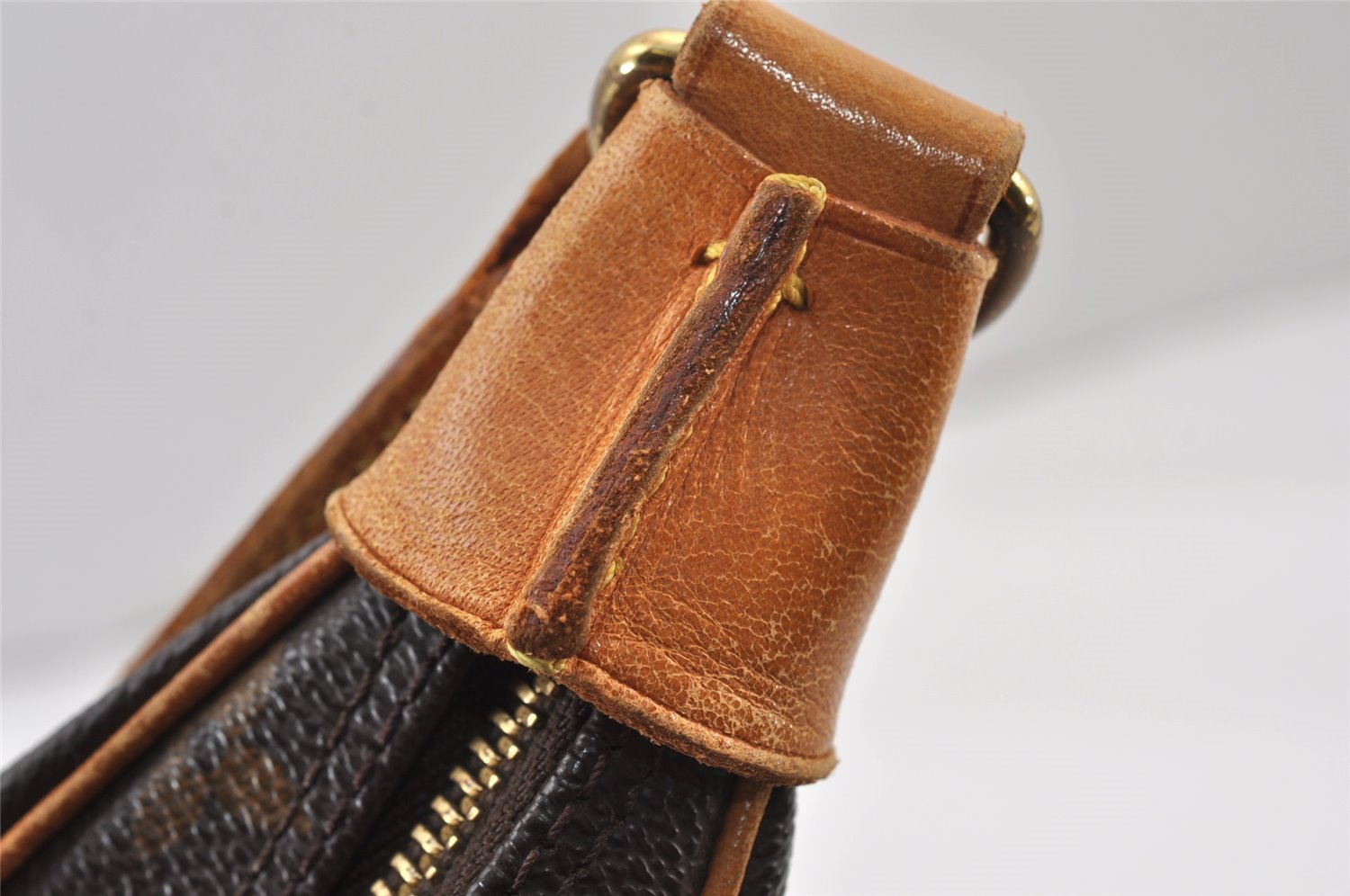 Authentic Louis Vuitton Monogram Boulogne 30 Shoulder Cross Bag M52165 LV 1214K