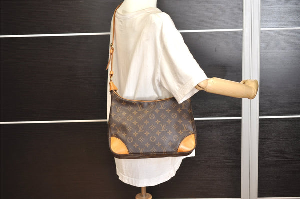 Authentic Louis Vuitton Monogram Boulogne 30 Shoulder Cross Bag M52165 LV 1214K