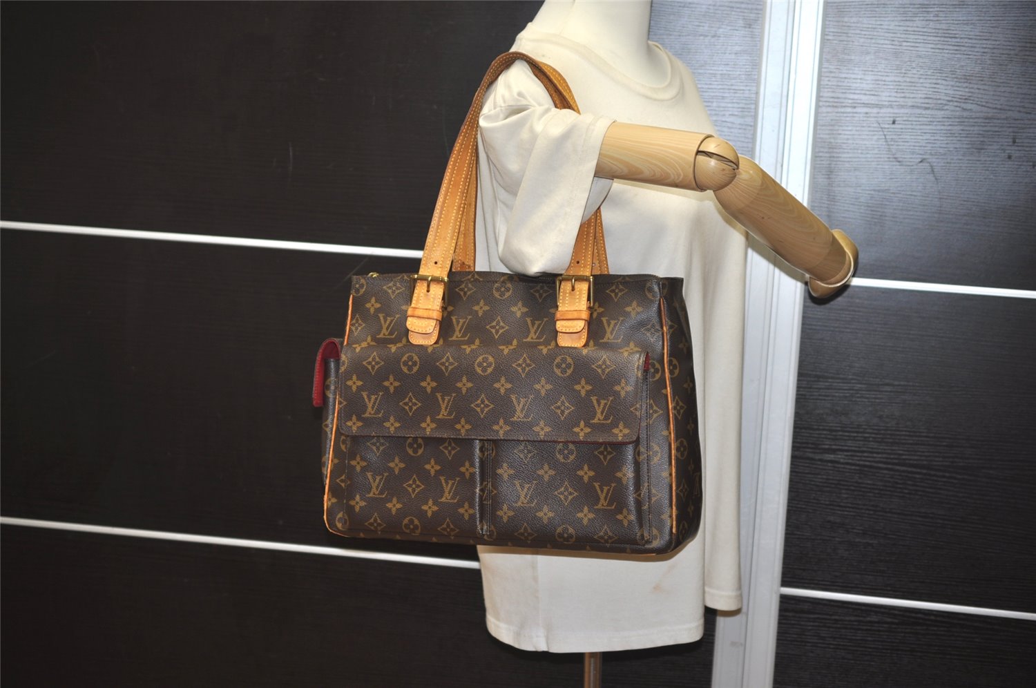 Authentic Louis Vuitton Monogram Multipli Cite Shoulder Tote Bag M51162 LV 1215K