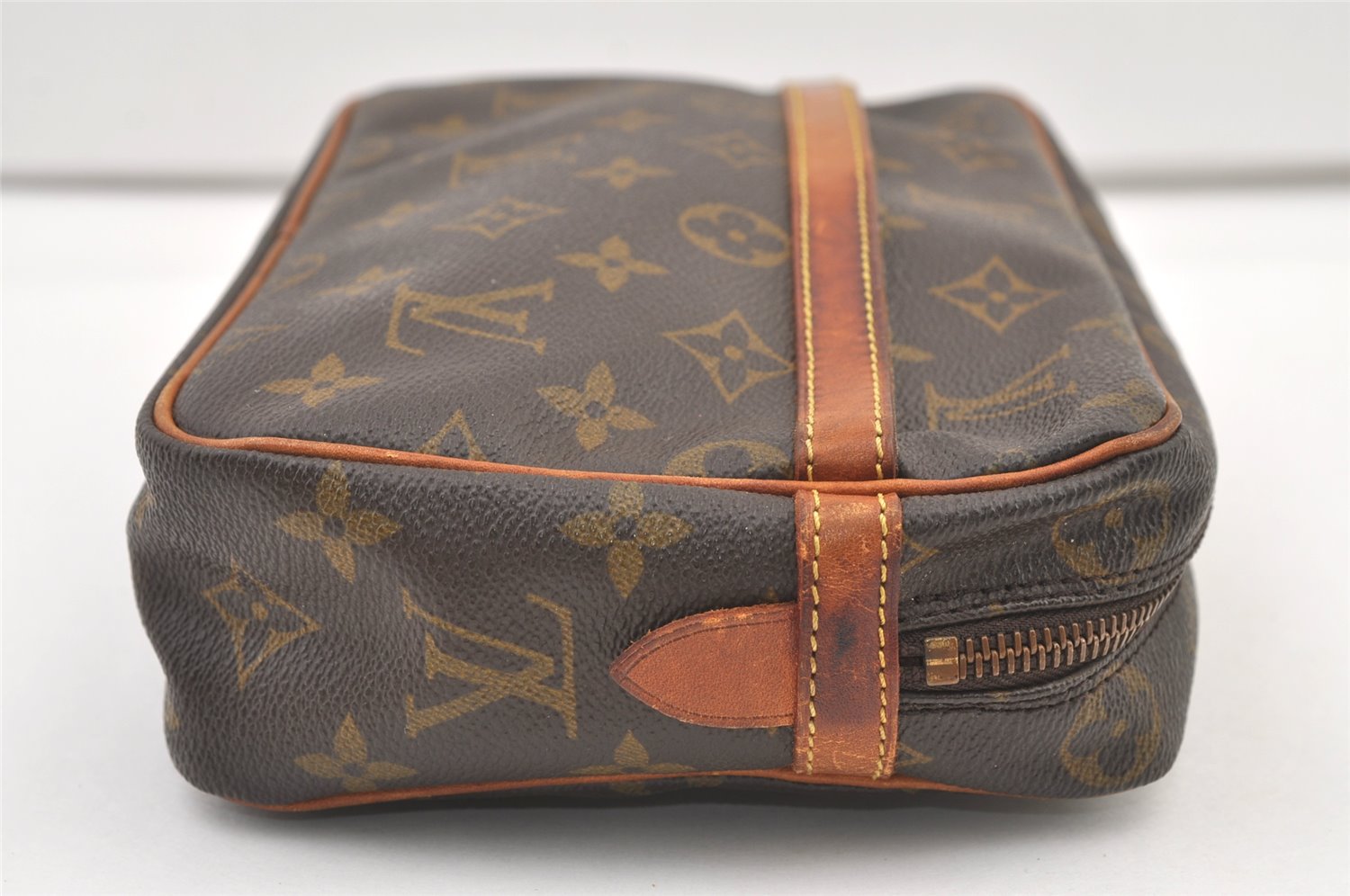 Authentic Louis Vuitton Monogram Compiegne 23 Clutch Hand Bag M51847 LV 1216K