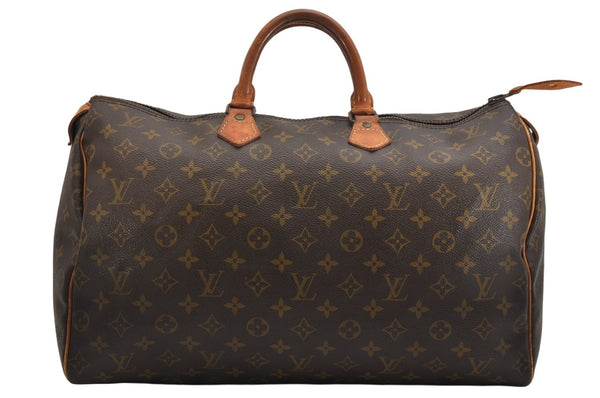 Authentic Louis Vuitton Monogram Speedy 40 Hand Boston Bag Old Model LV 1217K