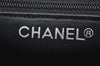 Authentic CHANEL Calf Skin Matelasse Chain Shoulder Cross Bag Black CC 1218J