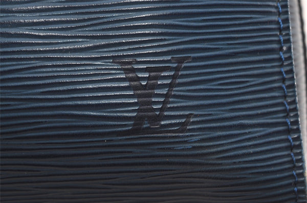 Authentic Louis Vuitton Epi Keepall 50 Boston Travel Bag Blue M42965 LV 1219I