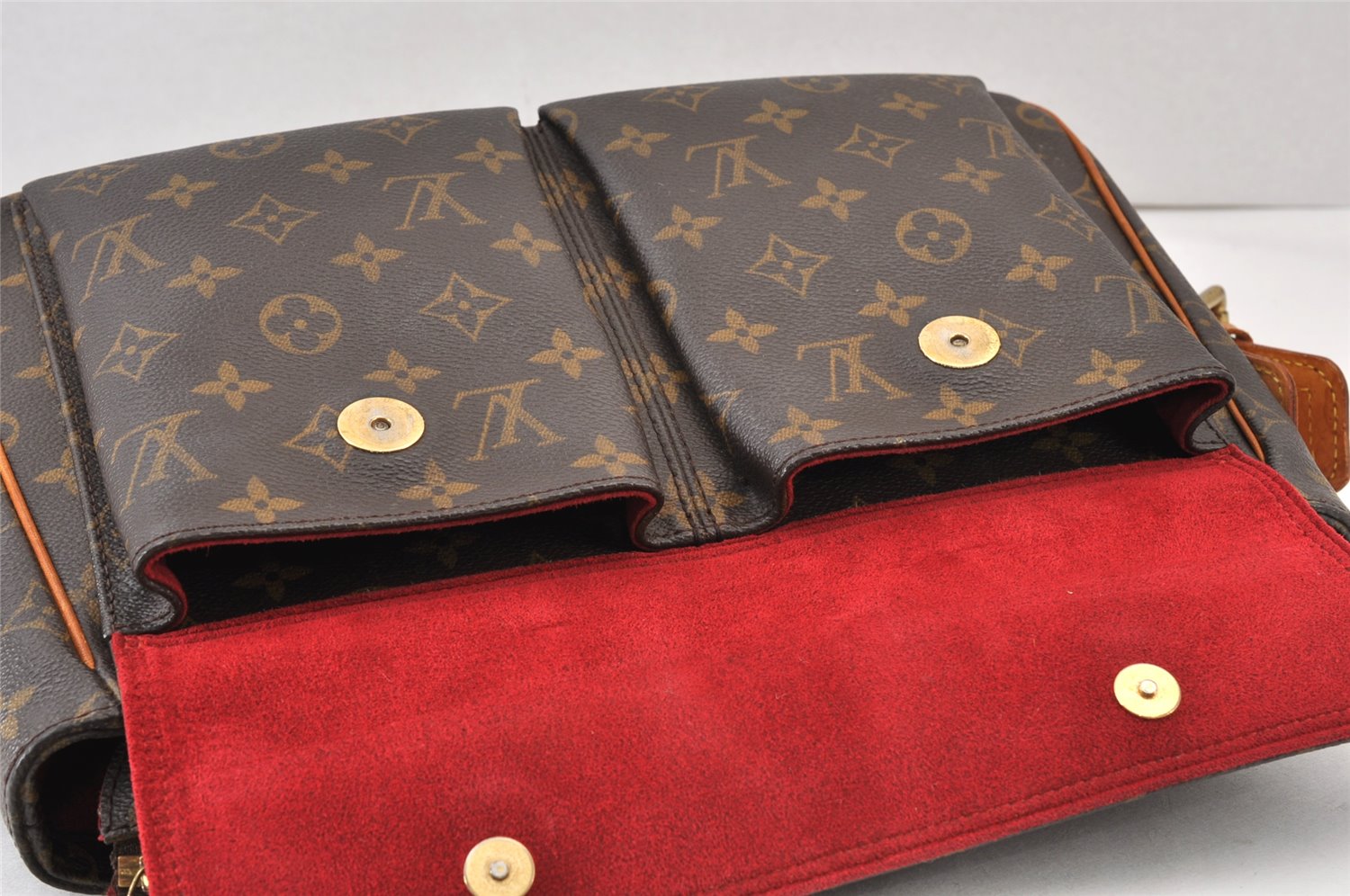 Authentic Louis Vuitton Monogram Viva Cite GM Shoulder Bag M51163 LV 1219K