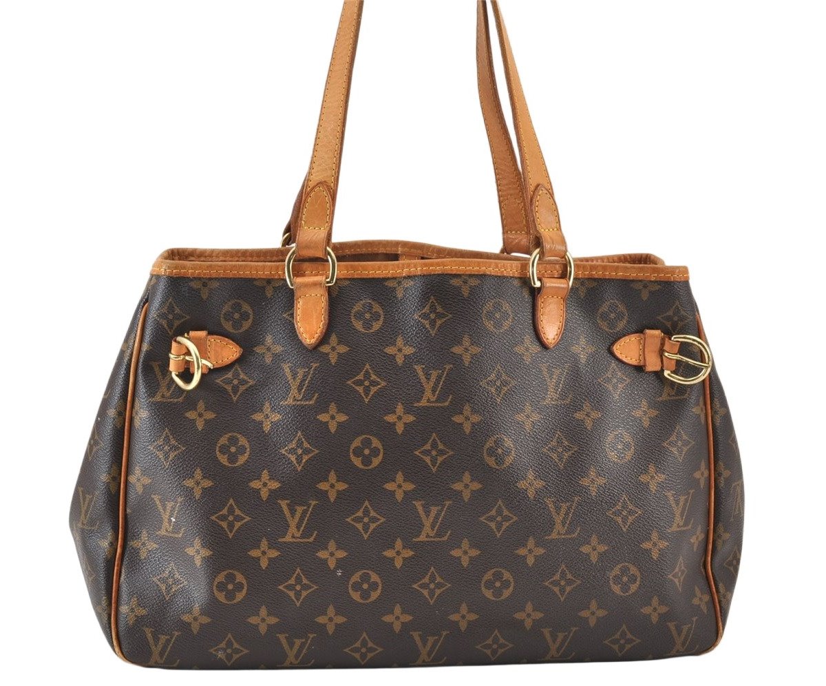 Authentic Louis Vuitton Monogram Batignolles Horizontal Tote Bag M51154 LV 1220K