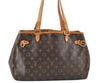 Authentic Louis Vuitton Monogram Batignolles Horizontal Tote Bag M51154 LV 1220K