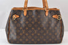 Authentic Louis Vuitton Monogram Batignolles Horizontal Tote Bag M51154 LV 1220K