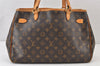 Authentic Louis Vuitton Monogram Batignolles Horizontal Tote Bag M51154 LV 1220K