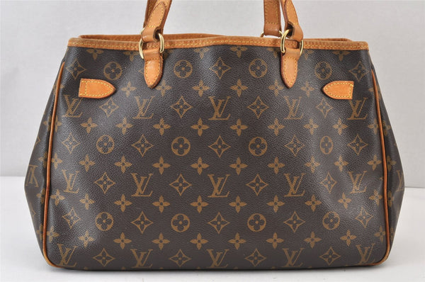 Authentic Louis Vuitton Monogram Batignolles Horizontal Tote Bag M51154 LV 1220K