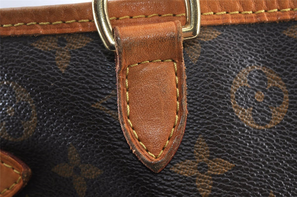 Authentic Louis Vuitton Monogram Batignolles Horizontal Tote Bag M51154 LV 1220K